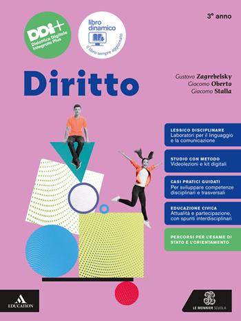 Diritto. Saperi di base. Per il 3° anno delle Scuole superiori. Con e-book. Con espansione online. Vol. 1 - Gustavo Zagrebelsky, Giacomo Oberto, Giacomo Maria Stalla - Libro Le Monnier 2024 | Libraccio.it