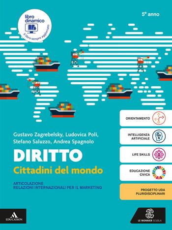 Diritto Articolazione Relazioni Internazionali per il Marketing. Per per il 5° anno degli Ist. tecnici e professionali. - Gustavo Zagrebelsky, Ludovica Poli, Stefano Saluzzo - Libro Le Monnier 2025 | Libraccio.it