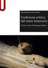 L'edizione critica del testo letterario