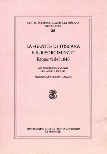 La Toscana nel 1848-49 - Gabriele Paolini - Libro Mondadori Education 2003 | Libraccio.it