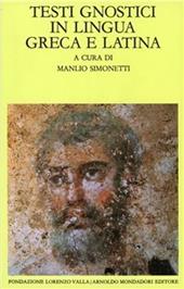 Testi gnostici in lingua greca e latina
