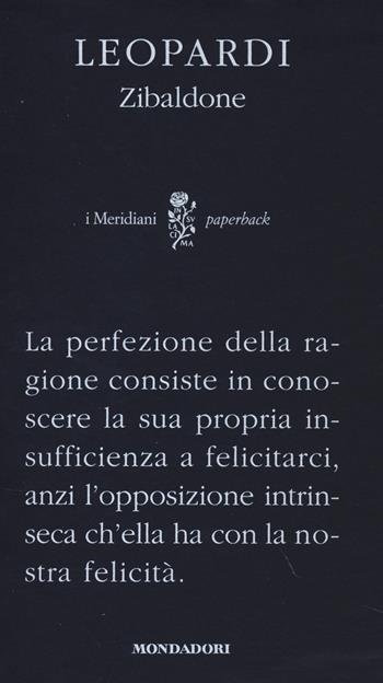 Zibaldone e commentata. Ediz. critica - Giacomo Leopardi - Libro Mondadori 2014, I Meridiani. Paperback | Libraccio.it