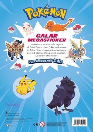 Pokémon. Galar megasticker. Con 1001 sticker. Ediz. a colori  - Libro Mondadori 2021, Licenze | Libraccio.it