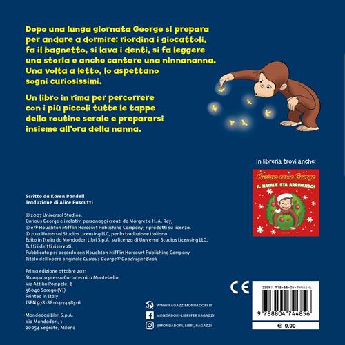 È ora di andare a nanna! Curioso come George. Ediz. a colori - Karen  Pandell - Libro Mondadori