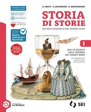 Storia di storie. Per la Scuola media. - Alessandra Necci, Ulisse Jacomuzzi, Giorgio Montanaro - Libro SEI 2026 | Libraccio.it