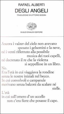 Degli angeli - Rafael Alberti - Libro Einaudi 1997, Collezione di poesia | Libraccio.it