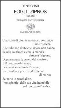 Fogli d'Ipnos - René Char - Libro Einaudi 1997, Collezione di poesia | Libraccio.it