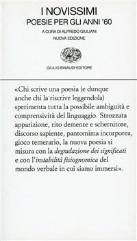 I novissimi. Poesie per gli anni Sessanta  - Libro Einaudi 1997, Collezione di poesia | Libraccio.it