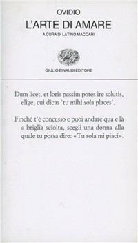 L' arte di amare - P. Nasone Ovidio - Libro Einaudi 1997, Collezione di poesia | Libraccio.it