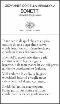 I sonetti - Giovanni Pico della Mirandola - Libro Einaudi 1997, Collezione di poesia | Libraccio.it