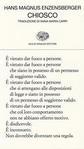 Chiosco. Testo tedesco a fronte