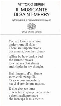 Il musicante di Saint-Merry. Testo originale a fronte - Vittorio Sereni - Libro Einaudi 2001, Collezione di poesia | Libraccio.it