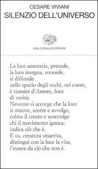 Silenzio dell'universo - Cesare Viviani - Libro Einaudi 2000, Collezione di poesia | Libraccio.it