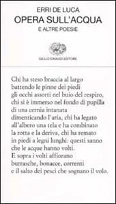 Opera sull'acqua e altre poesie