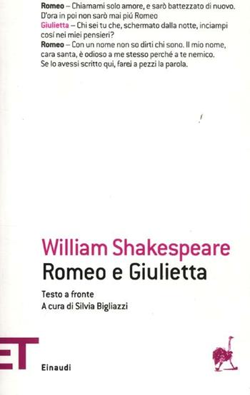 Romeo e Giulietta. Testo inglese a fronte - William Shakespeare - Libro Einaudi 2012, Einaudi tascabili. Teatro | Libraccio.it
