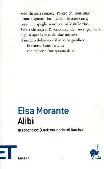 Alibi - Elsa Morante - Libro Einaudi 2012, Einaudi tascabili. Poesia | Libraccio.it