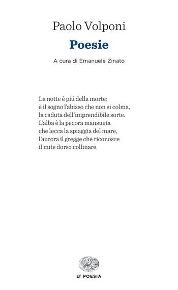 Poesie - Paolo Volponi - Libro Einaudi 2024, Einaudi tascabili. Poesia | Libraccio.it