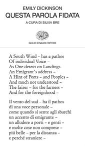 Questa parola fidata. Testo inglese a fronte