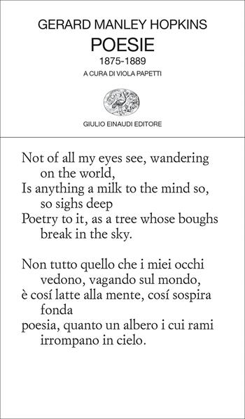Poesie - Gerard Manley Hopkins - Libro Einaudi 2022, Collezione di poesia | Libraccio.it