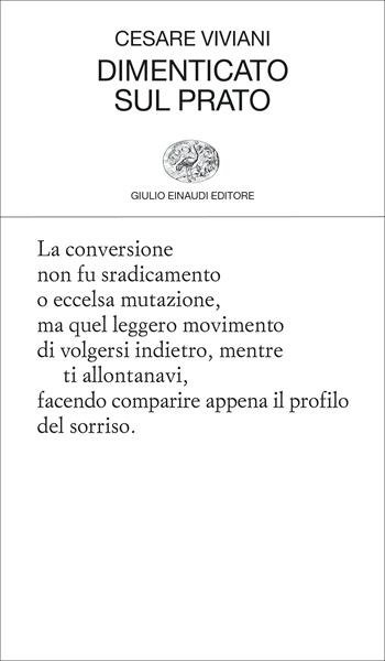 Dimenticato sul prato - Cesare Viviani - Libro Einaudi 2023, Collezione di poesia | Libraccio.it