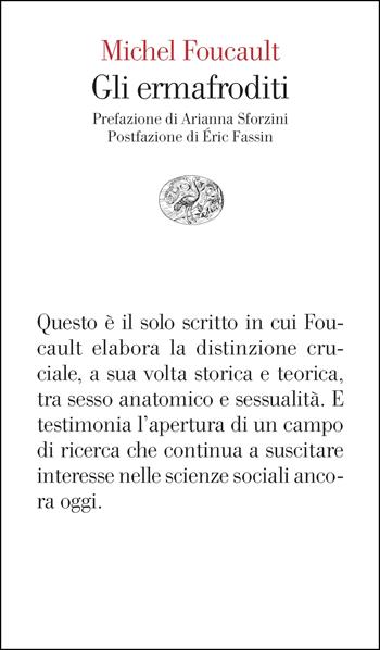 Gli ermafroditi - Michel Foucault - Libro Einaudi 2026, Vele | Libraccio.it