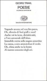 Poesie - Georg Trakl - Libro Einaudi 1997, Collezione di poesia | Libraccio.it
