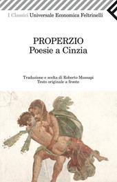 Poesie a Cinzia. Testo latino a fronte