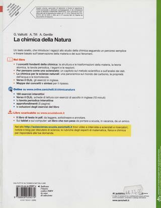 La chimica della natura. Volume unico. Per le scuole superiori. - Giuseppe Valitutti, Alfredo Tifi, Antonino Gentile - Libro Zanichelli 2011 | Libraccio.it