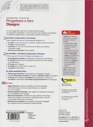 Progettare e fare. Con CD-ROM. Con espansione online - Giampietro Paci, Riccardo Paci - Libro Zanichelli 2011 | Libraccio.it