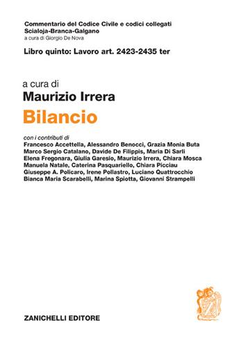 Art. 2423-2435 ter. Bilancio  - Libro Zanichelli 2022, Commentario del codice civile | Libraccio.it