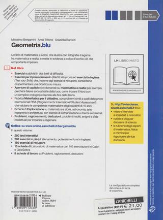 Geometria.blu. Per le Scuole superiori. - Massimo Bergamini, Anna Trifone, Graziella Barozzi - Libro Zanichelli 2010 | Libraccio.it