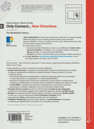 Only connect... new directions. Per le Scuole superiori. Con CD-ROM. Vol. 2: The nineteenth century - Marina Spiazzi, Marina Tavella - Libro Zanichelli 2009 | Libraccio.it