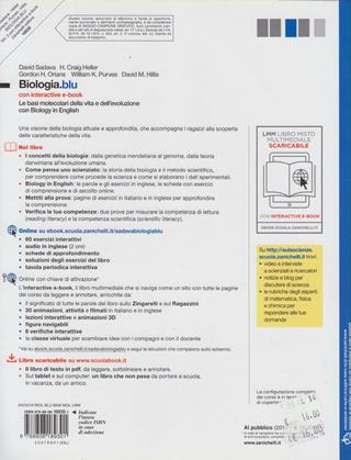Biologia.blu. Le basi molecolari della vita e dell'evoluzione. Con interactive e-book. Per le Scuole superiori. - David Sadava, Craig H. Heller, Gordon H. Orians - Libro Zanichelli 2012 | Libraccio.it