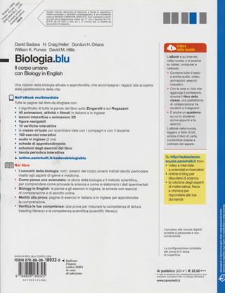 Biologia.blu. Corpo umano. Con interactive e-book. Per le Scuole superiori. - David Sadava, Craig H. Heller, Gordon H. Orians - Libro Zanichelli 2012 | Libraccio.it