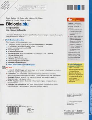 Biologia.blu. Corpo umano. Con interactive e-book. Con espansione online - David Sadava, Craig H. Heller, Gordon H. Orians - Libro Zanichelli 2012 | Libraccio.it