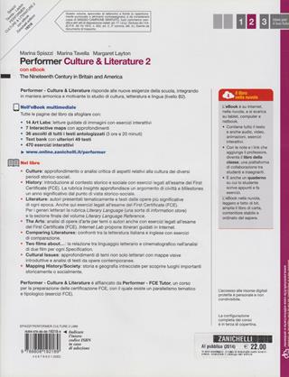 Performer. Culture and literature. Con 2 e-book. Con espansione online. Vol. 2: The nineteenth century in Britain and America. - Marina Spiazzi, Marina Tavella - Libro Zanichelli 2012 | Libraccio.it