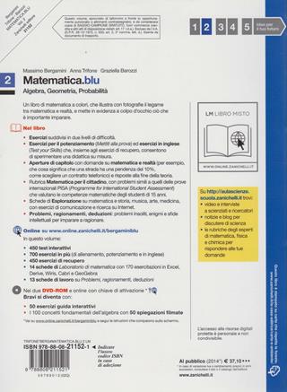 Matematica.blu. Algebra. Geometria. Probabilità. Con espansione online. Vol. 2 - Massimo Bergamini, Anna Trifone, Graziella Barozzi - Libro Zanichelli 2010 | Libraccio.it
