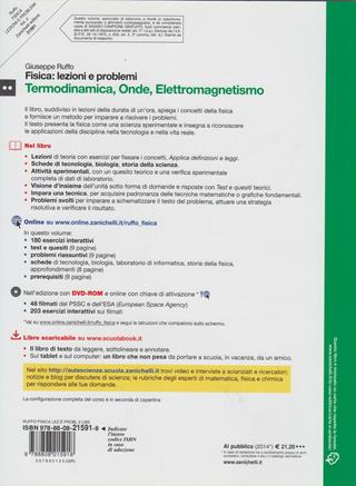 Fisica: lezioni e problemi. Termodinamica, onde, elettromagnetismo. Per le Scuole superiori. - Giuseppe Ruffo - Libro Zanichelli 2010 | Libraccio.it