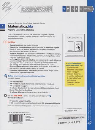 Matematica.blu. Algebra. Geometria. Statistica. Vol. 1 - Massimo Bergamini, Anna Trifone, Graziella Barozzi - Libro Zanichelli 2010 | Libraccio.it