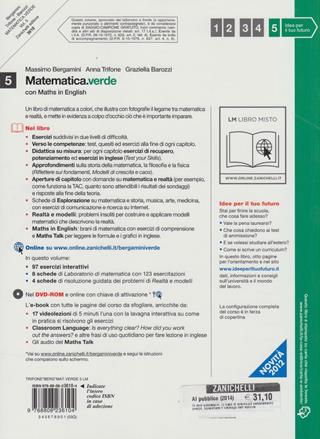 Matematica.verde. Con Maths in english. Per le Scuole superiori. Vol. 5 - Massimo Bergamini, Anna Trifone, Graziella Barozzi - Libro Zanichelli 2012 | Libraccio.it