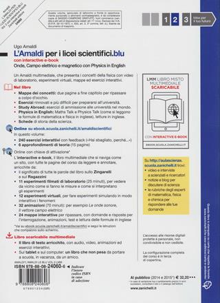 Amaldi per i licei scientifici.blu. Con Physics in english. Con interactive e-book. Con espansione online. Vol. 2: Onde, campo elettrico e magnetico. - Ugo Amaldi - Libro Zanichelli 2012 | Libraccio.it