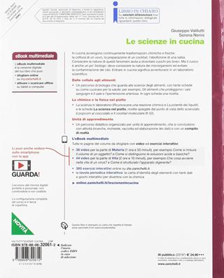 Le scienze in cucina. Volume unico. Con espansione online - Giuseppe Valitutti, Serena Nerini - Libro Zanichelli 2019 | Libraccio.it