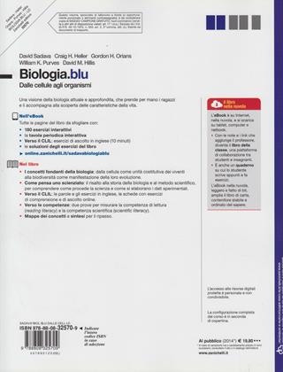 Biologia. Blu. Dalle cellule agli organismi. Per le Scuole superiori. - David Sadava, Craig H. Heller, Gordon H. Orians - Libro Zanichelli 2011 | Libraccio.it