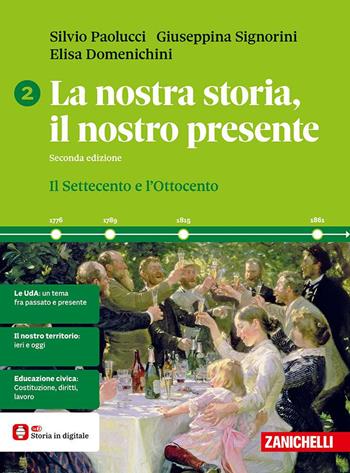 La nostra storia, il nostro presente. Per le Scuole superiori. Vol. 2: Il Settecento e l'Ottocento - Silvio Paolucci, Giuseppina Signorini, DOMENICHINI ELISA - Libro Zanichelli 2025 | Libraccio.it
