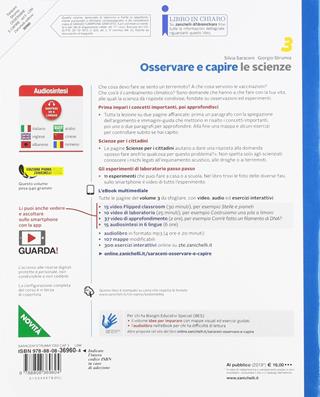 Osservare e capire. Le scienze. Per la Scuola media. Vol. 3 - Silvia Saraceni, Giorgio Strumia - Libro Zanichelli 2019 | Libraccio.it