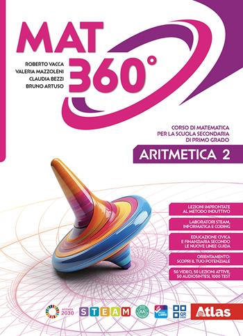 Mat 360°. Aritmetica e Geometria. Per la Scuola media. Con Quaderno 2. Vol. 2 - Roberto Vacca, Valeria Mazzoleni, Bruno Artuso - Libro Atlas 2026 | Libraccio.it