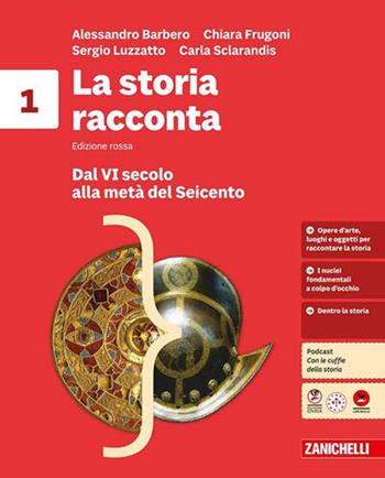 La storia racconta. Volume + fascicolo ponte. Per la Scuola media. Vol. 1: Dal VI secolo alla metà del Seicento-L'impero romano - Alessandro Barbero, Chiara Frugoni, Sergio Luzzatto - Libro Zanichelli 2026 | Libraccio.it