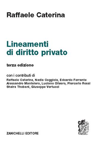 Lineamenti di diritto privato - Raffaele Caterina - Libro Zanichelli 2026 | Libraccio.it