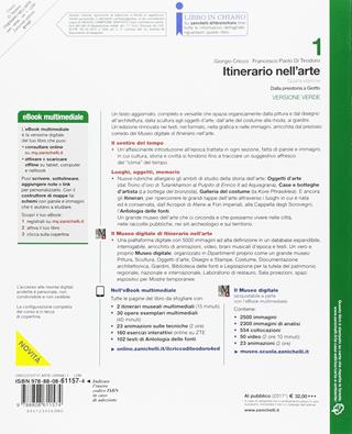 Itinerario nell'arte. Introduzione alla storia dell'arte. Ediz. verde. Per le Scuole superiori. (fornito elettronicamente) - Giorgio Cricco, Francesco Paolo Di Teodoro - Libro Zanichelli 2017 | Libraccio.it