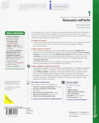 Itinerario nell'arte. Introduzione alla storia dell'arte. Ediz. verde. Con Contenuto digitale (fornito elettronicamente) - Giorgio Cricco, Francesco Paolo Di Teodoro - Libro Zanichelli 2017 | Libraccio.it